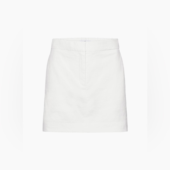 Babaton Ledger Linen Skirt Colour White Size 4 - Picture 1 of 7